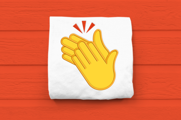 Clapping Hands Emoji Applique Review