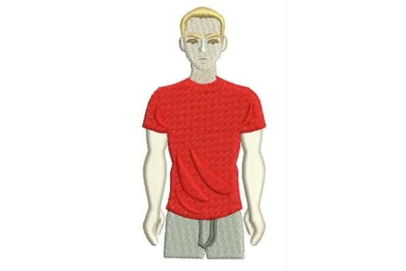Review: Person Wearing a Red T-shirt for Holiday Embroidery